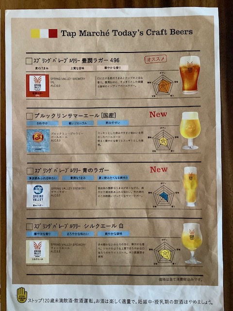 クラフトビール付プラン
