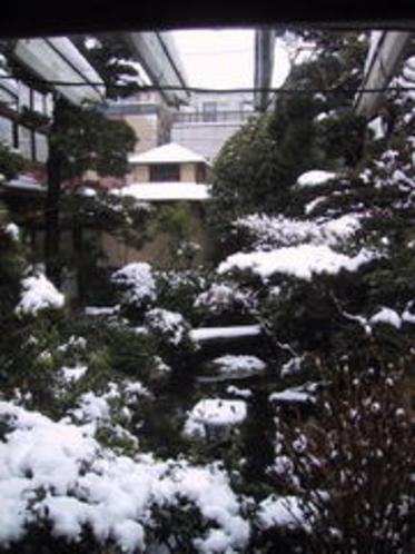 雪景色の庭・台町別館