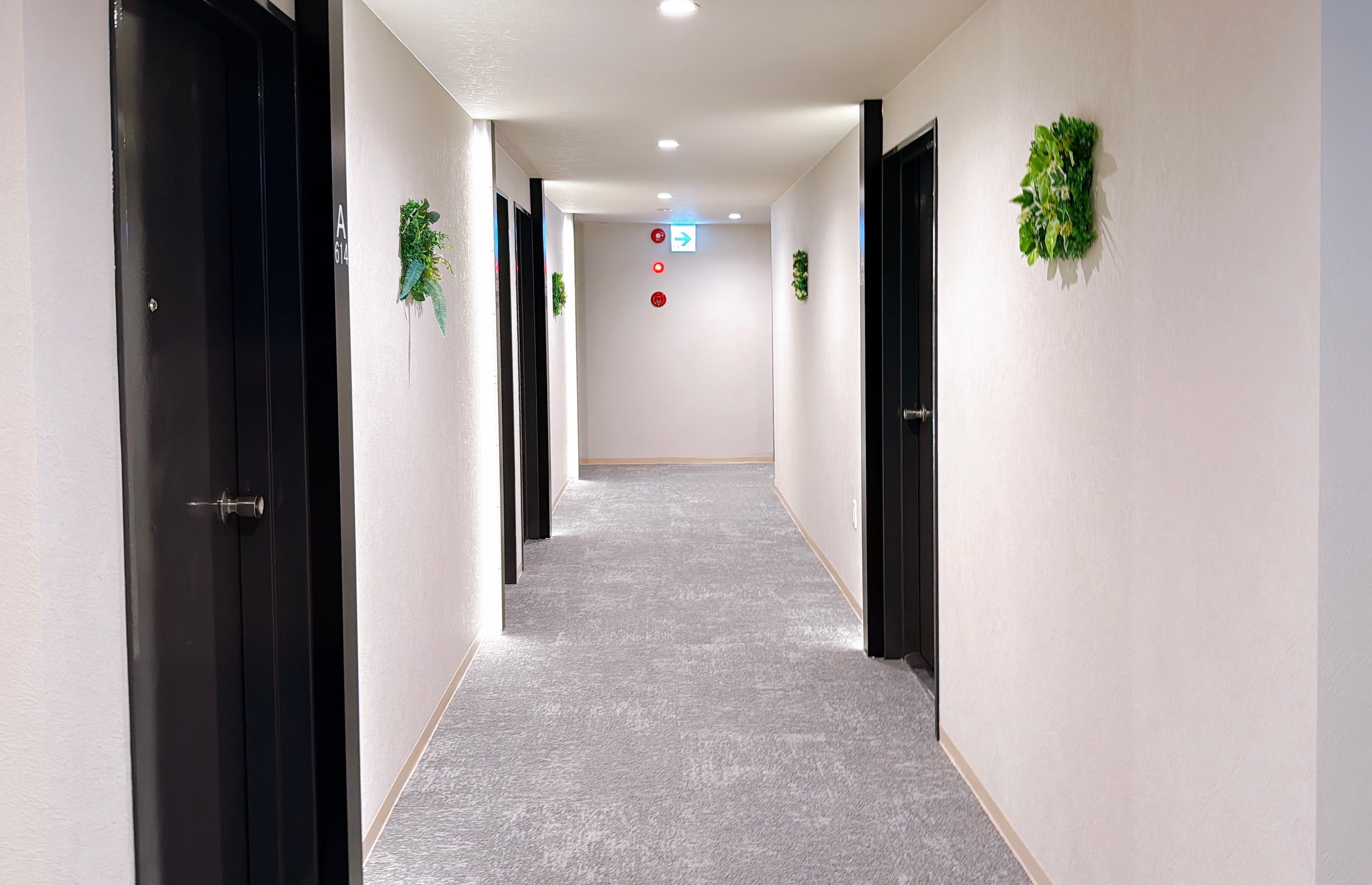 【A館／廊下】落ち着いた雰囲気の廊下