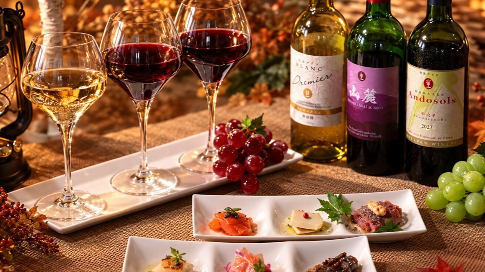 【11/6限定　「白山ワイナリー」を訪ねる酒と美食の旅】ワインペアリングプラン／2食付□