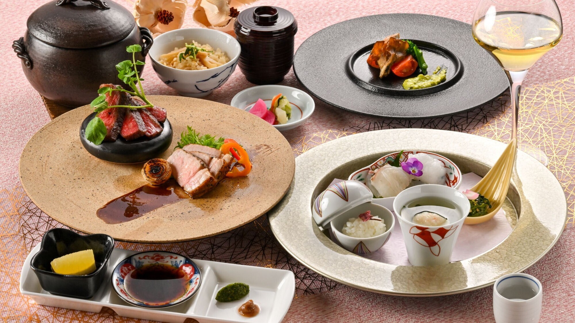 【和洋折衷プリフィックスディナー：4～6月】メニューが選べる、新しいスタイルのコース料理（夕食）