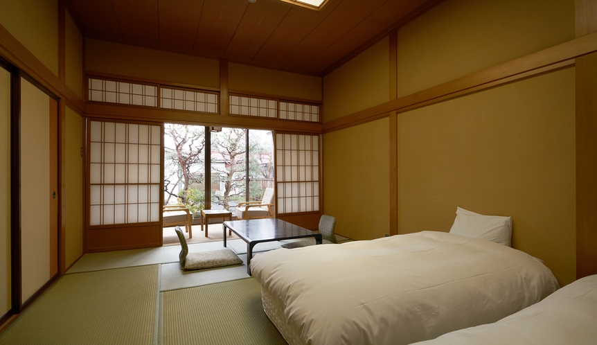 【日本庭園を眺める】 「皐月-SATSUKI-」 和室ベッド　40㎡