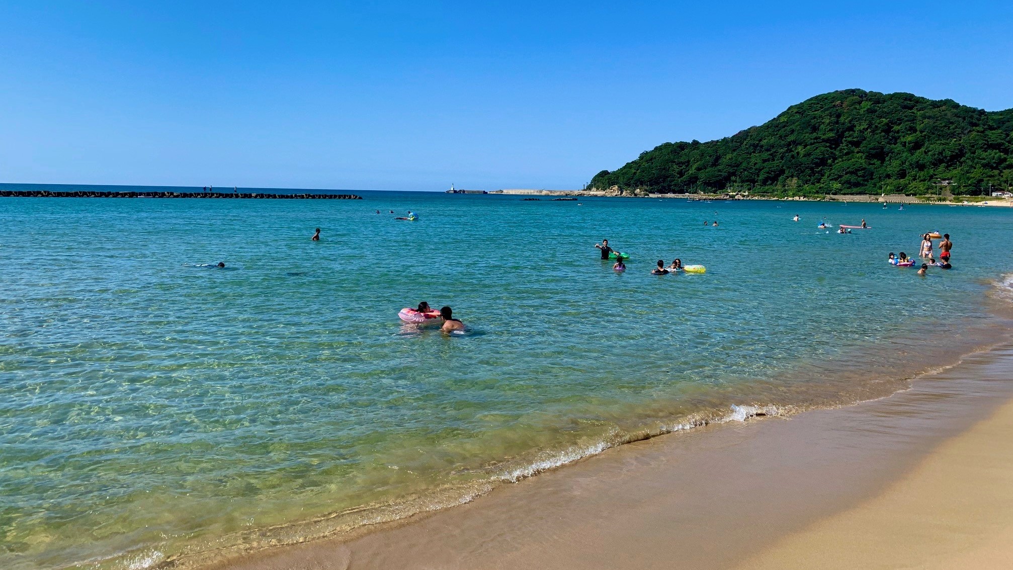 【今年の夏は夕日ヶ浦で海水浴】遠浅のロングビーチで海水浴、目の前に沈む夕日絶景に感動★夏の思い出作り