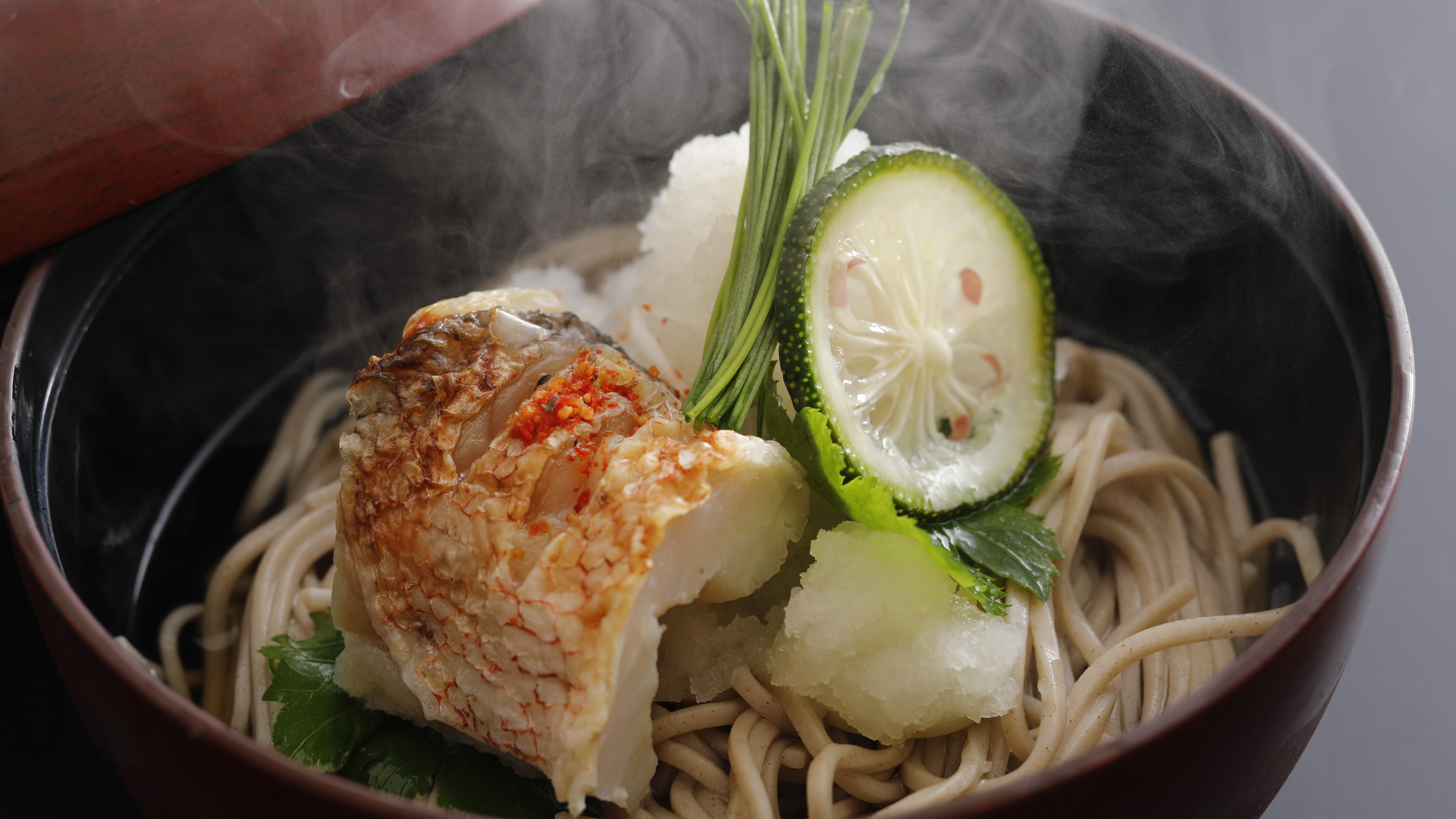 【秋の特選料理】甘鯛のおろし蕎麦