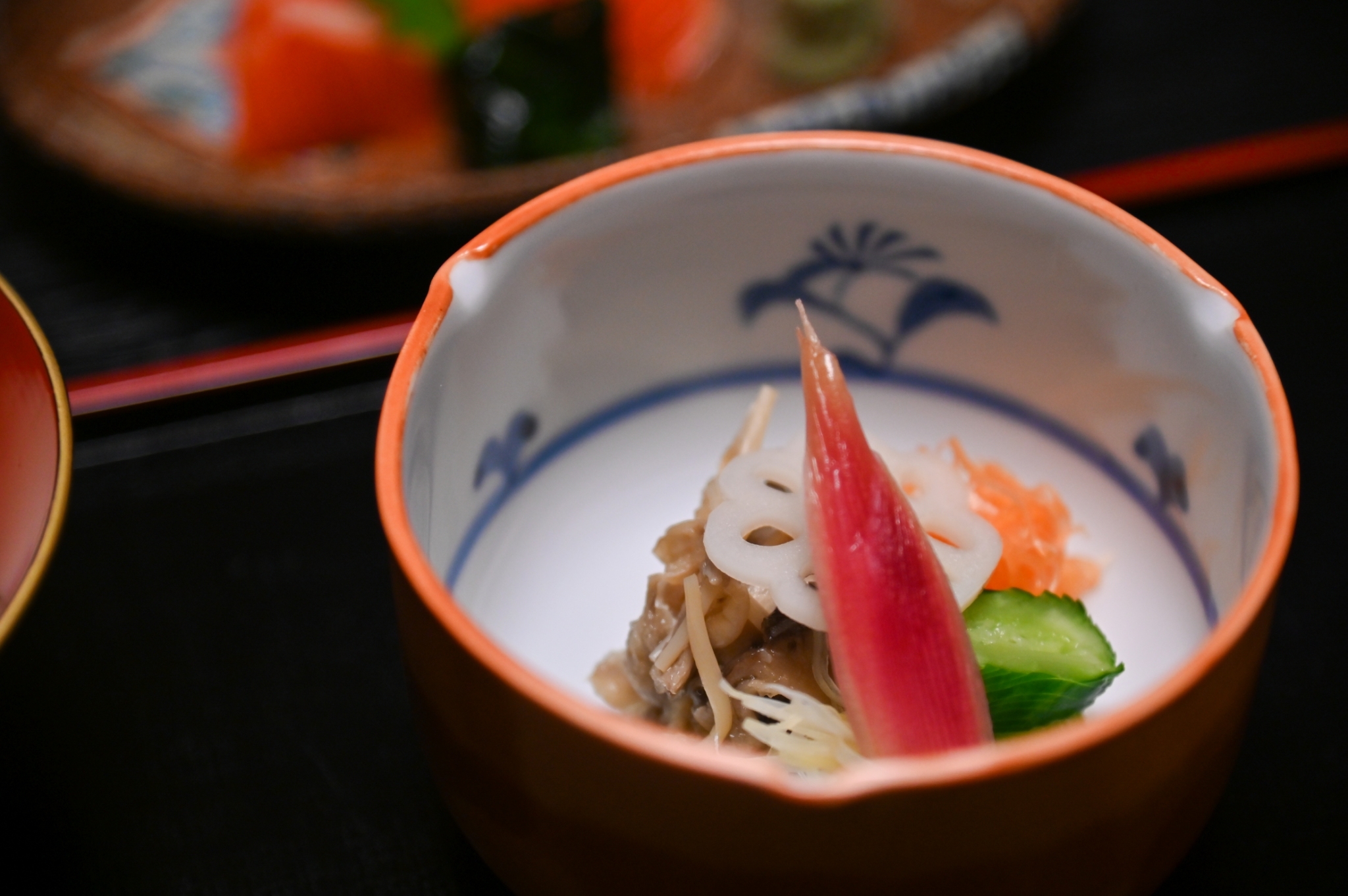 夕食の一品「木ノ子の霙和え」（酢の物）