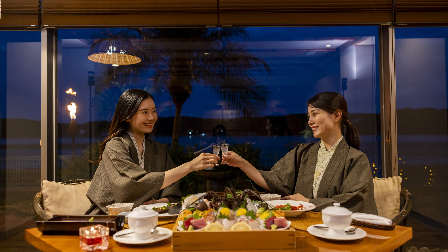 【ベーシックプラン】伊勢海老お造りと黒毛和牛ステーキ付の創作和会席