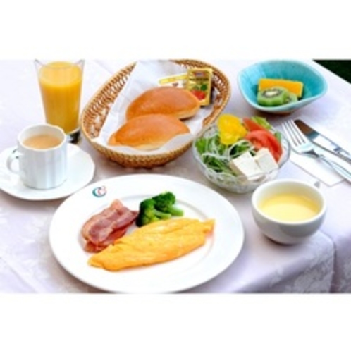 【ご朝食＊洋食】メインは日替わりの卵料理。