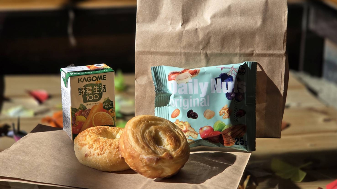 【早出対応】ビジネス・登山におすすめ★6:00から受取OKな「軽朝食バッグ」付き♪