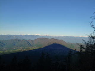 ご来光後の富士山