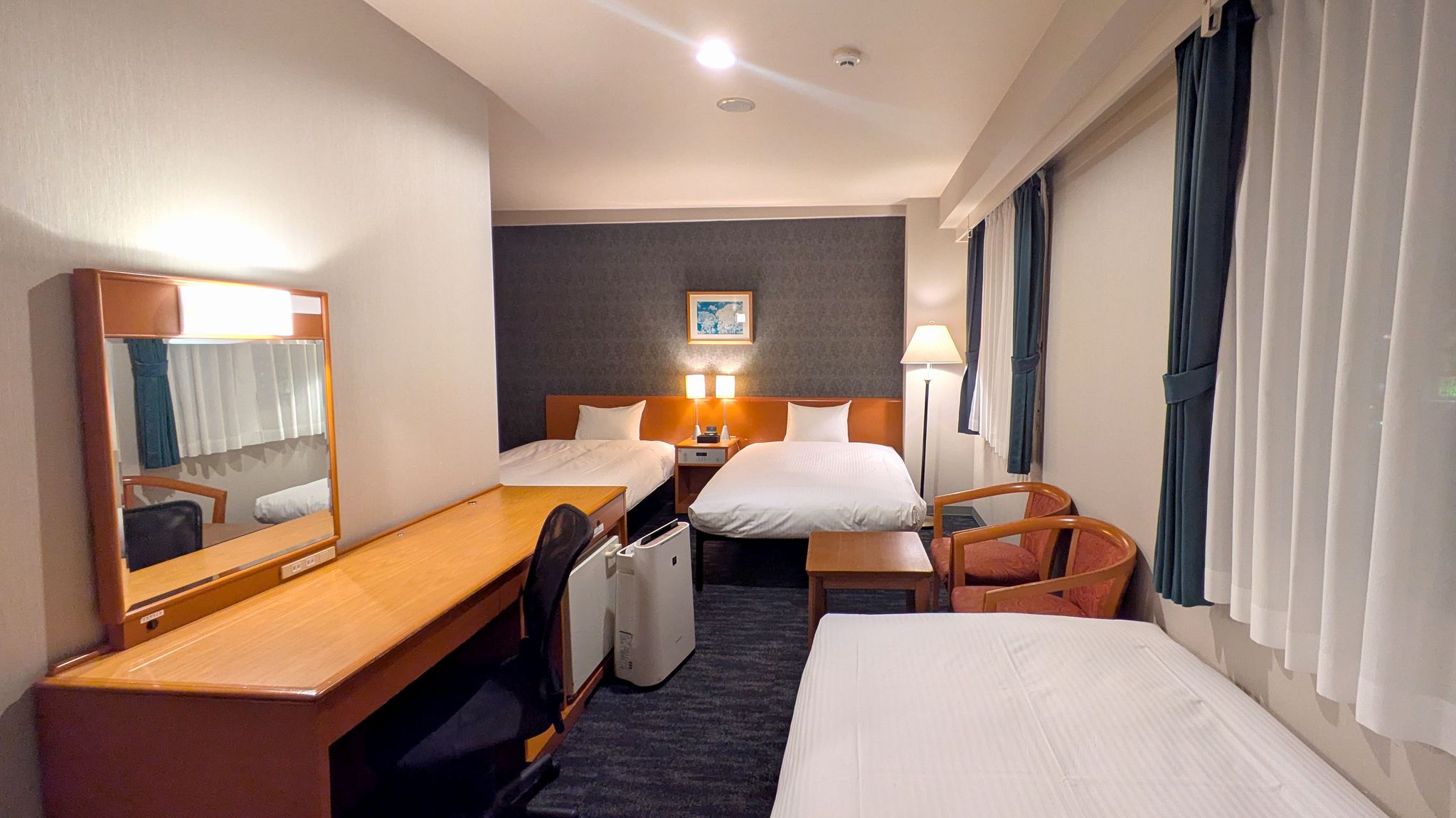 宮崎グリーンホテルの【トリプル】は、ひろびろ30平米！　しかも全室最上階♪