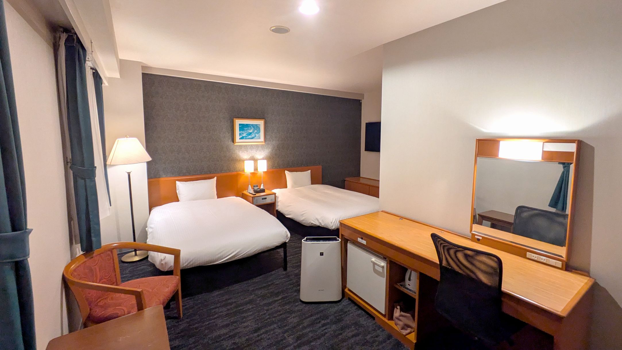 宮崎グリーンホテルの【ツイン】は、ひろびろ30平米！　しかも全室最上階♪