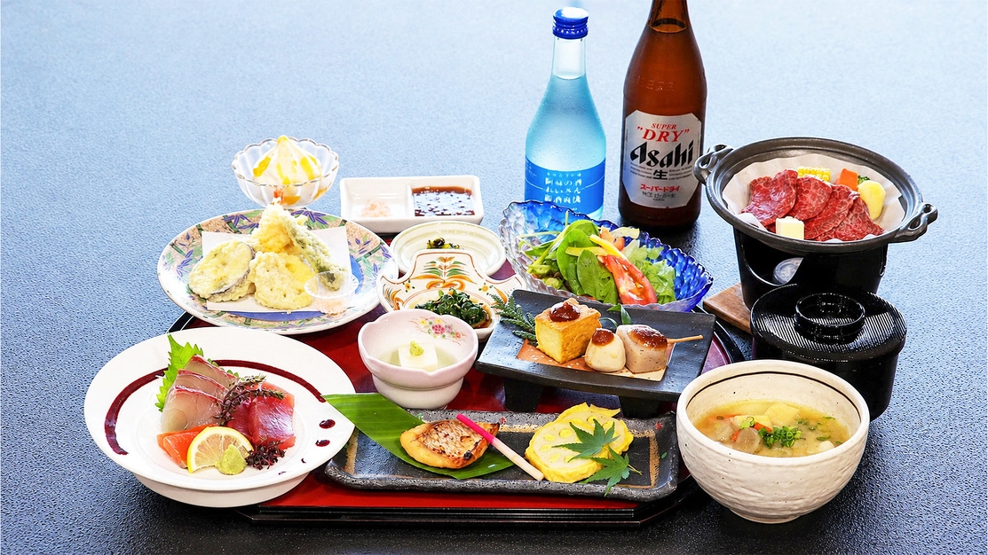 【2食付】【南阿蘇の郷土料理を堪能】阿蘇あか牛と熊本の味覚を満喫♪ 四季のごちそう御膳