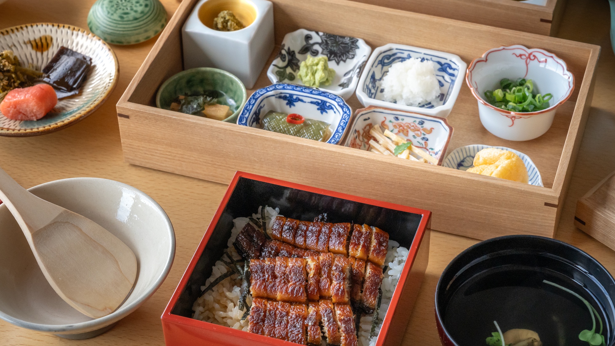 【朝食/ミニ日田まぶし】日田の名物うなぎを一口サイズで。
