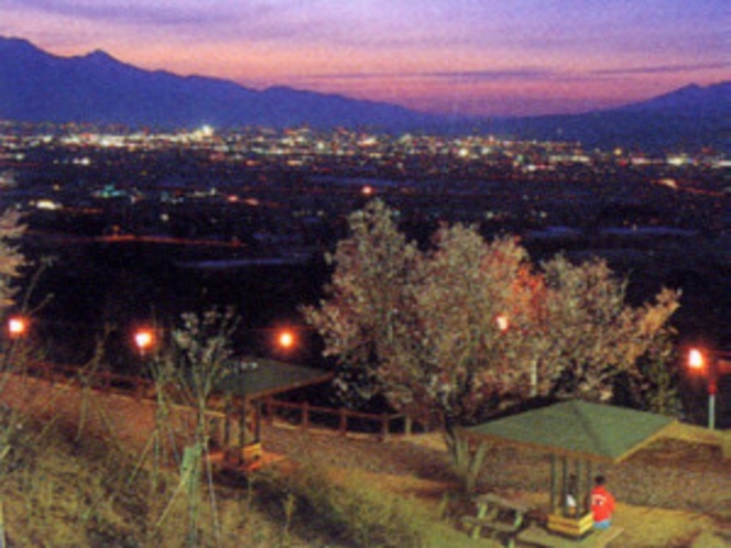 甲府盆地の夜景