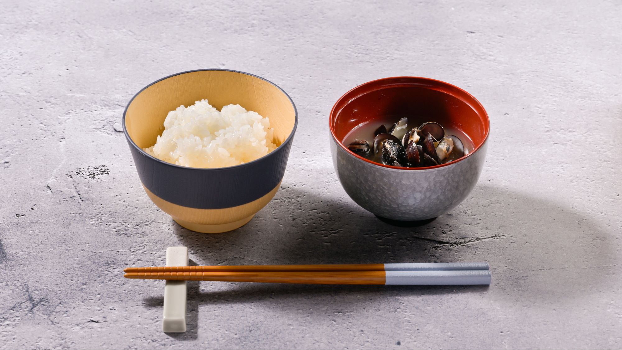 【朝食】大子米と蜆汁