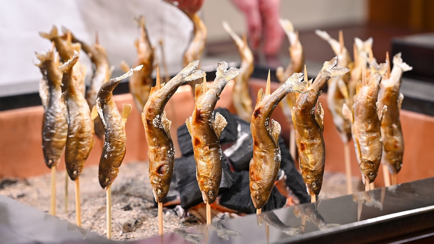 名物「鮎の塩焼き」