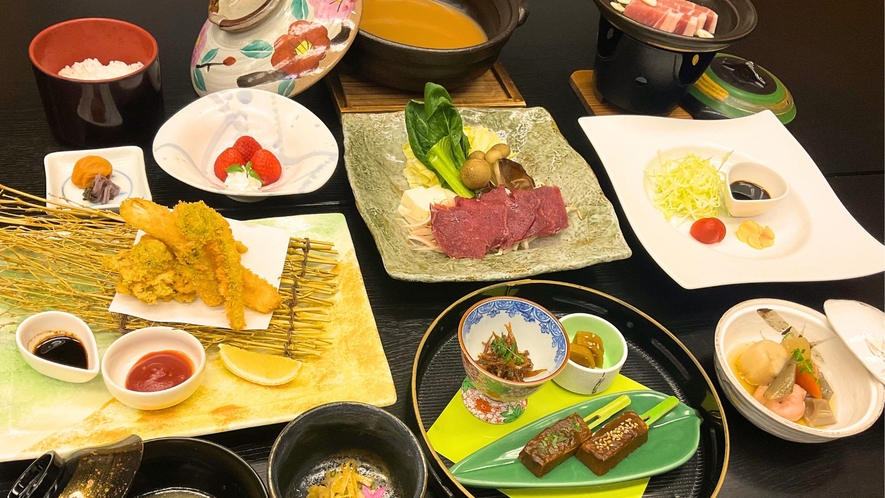 【旅館料理】会席ではない！地元食材をふんだんに使用した郷土料理