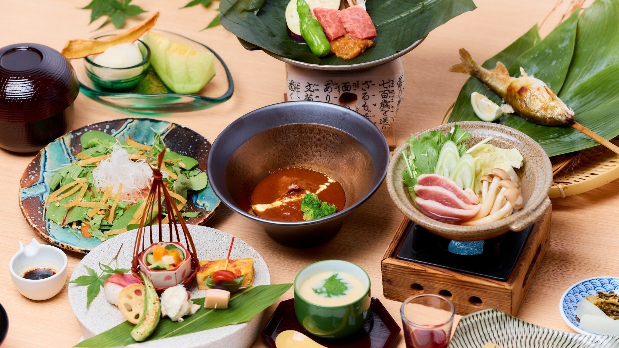 【期間限定】ご家族やお友達同士での会食に♪　　〜日帰り温泉＋夕食付プラン【竹会席コース】〜