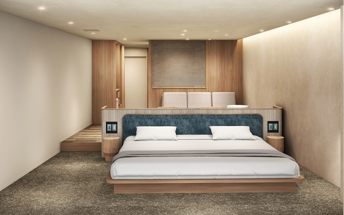 【オーシャンフロントダブル】カップルにピッタリ客室｜43平米