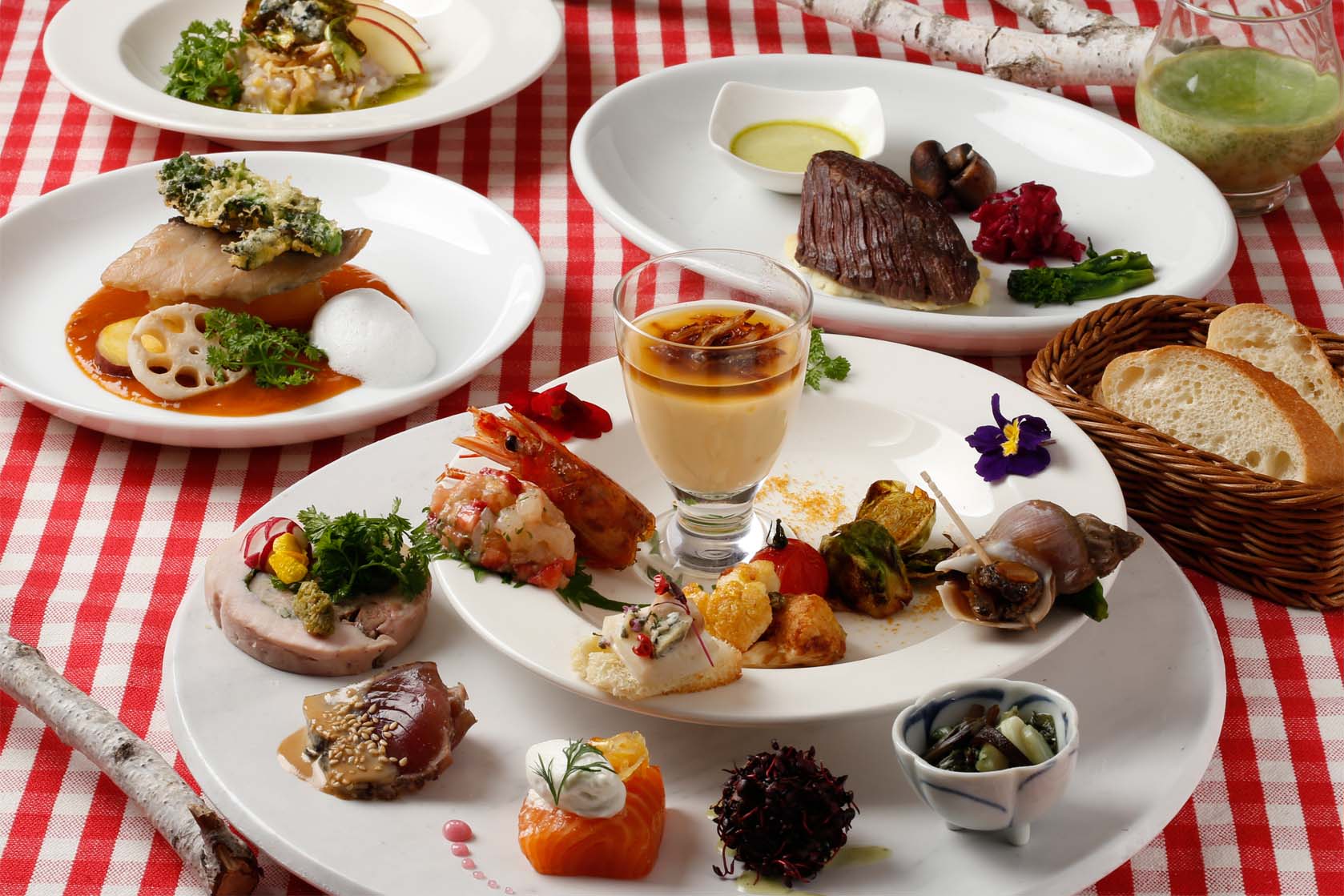 彩り豊かなお料理