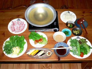 特別料理「野菜しゃぶしゃぶ」