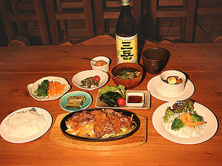 ある日の夕食「ラムステーキ」