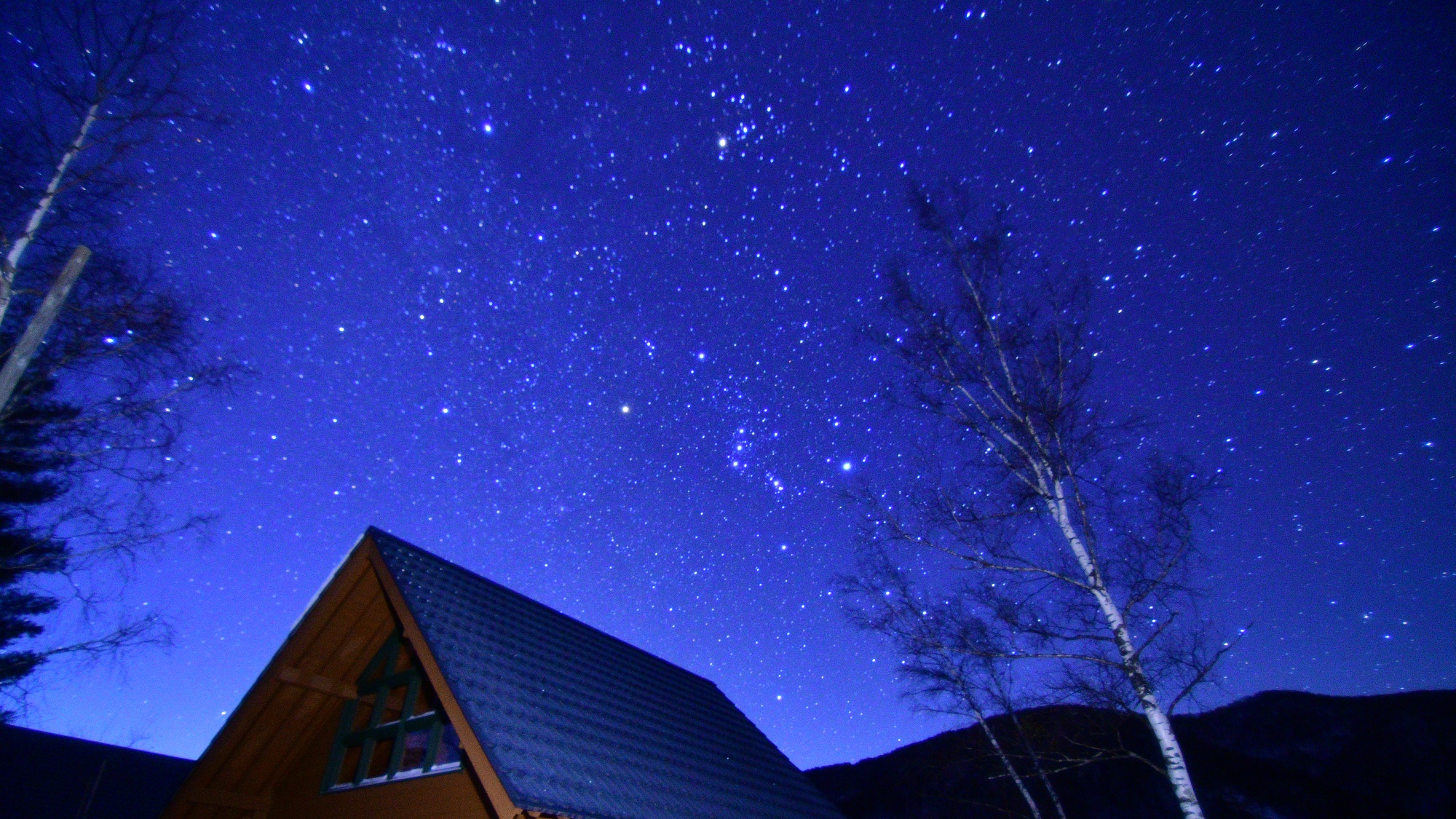 日本でも有数の天体観測、乗鞍高原で、満点の星空を観測する