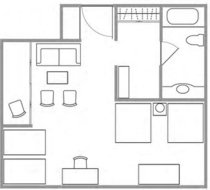 Rooms　ファミリースイート2　見取り図