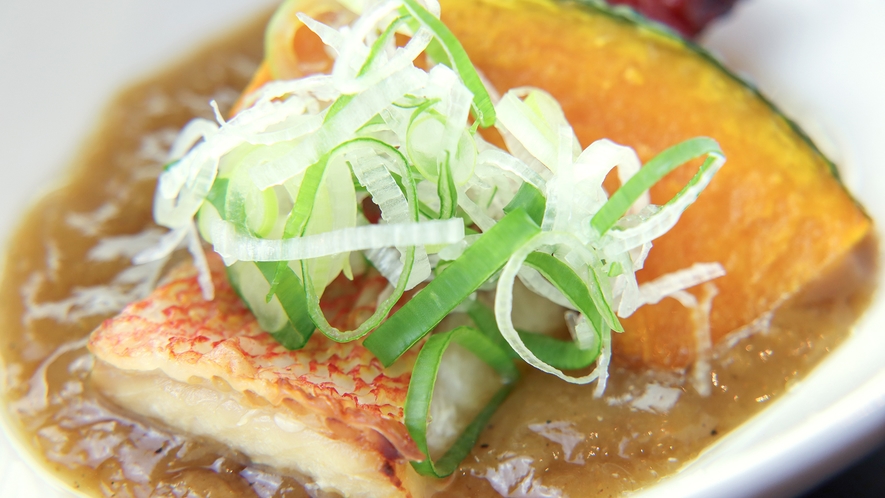 #スタンダードプラン‐単品一例‐魚と野菜のバランスがいい当館ならではの創作料理。
