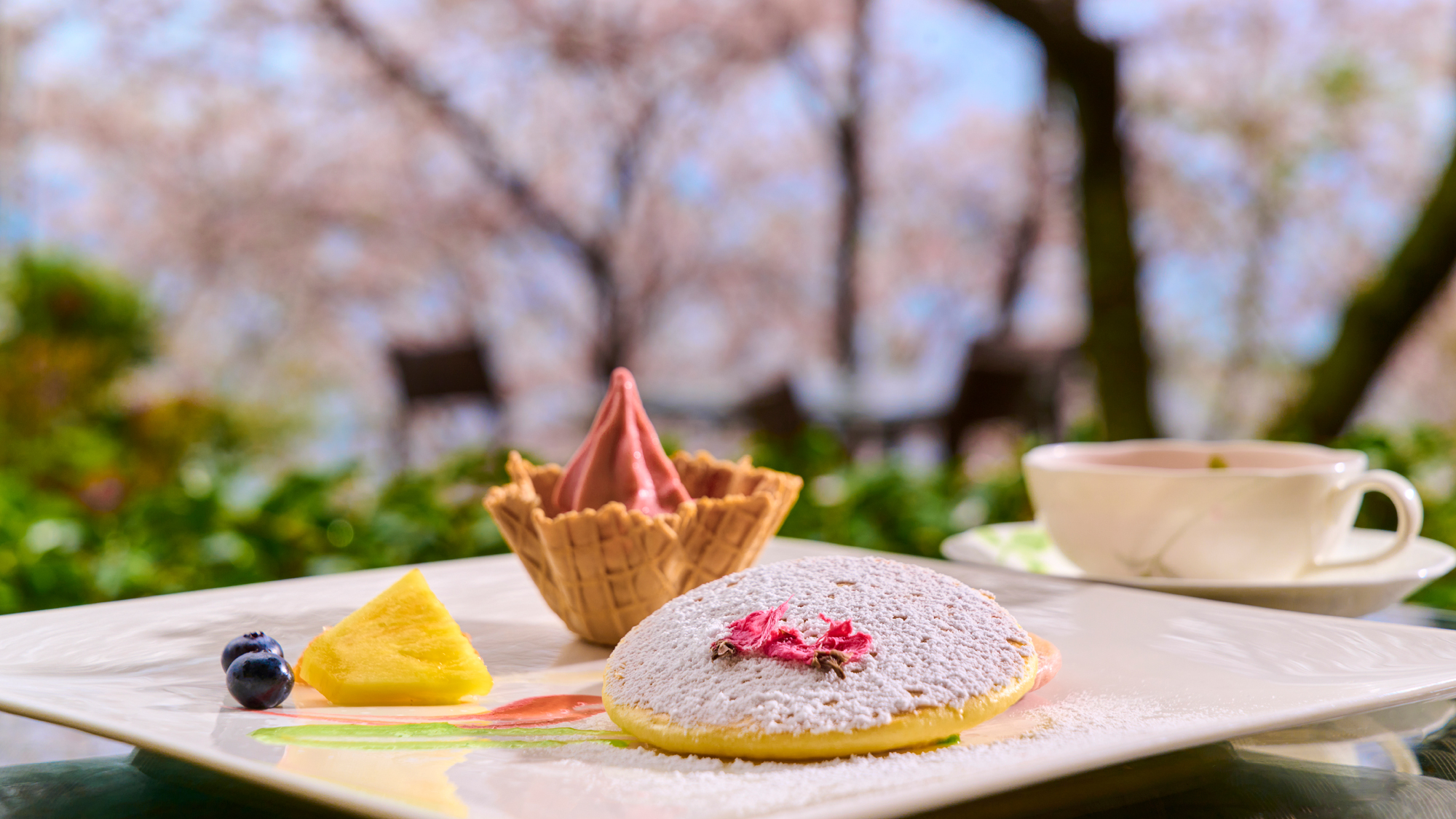 桜パンケーキ（イメージ）