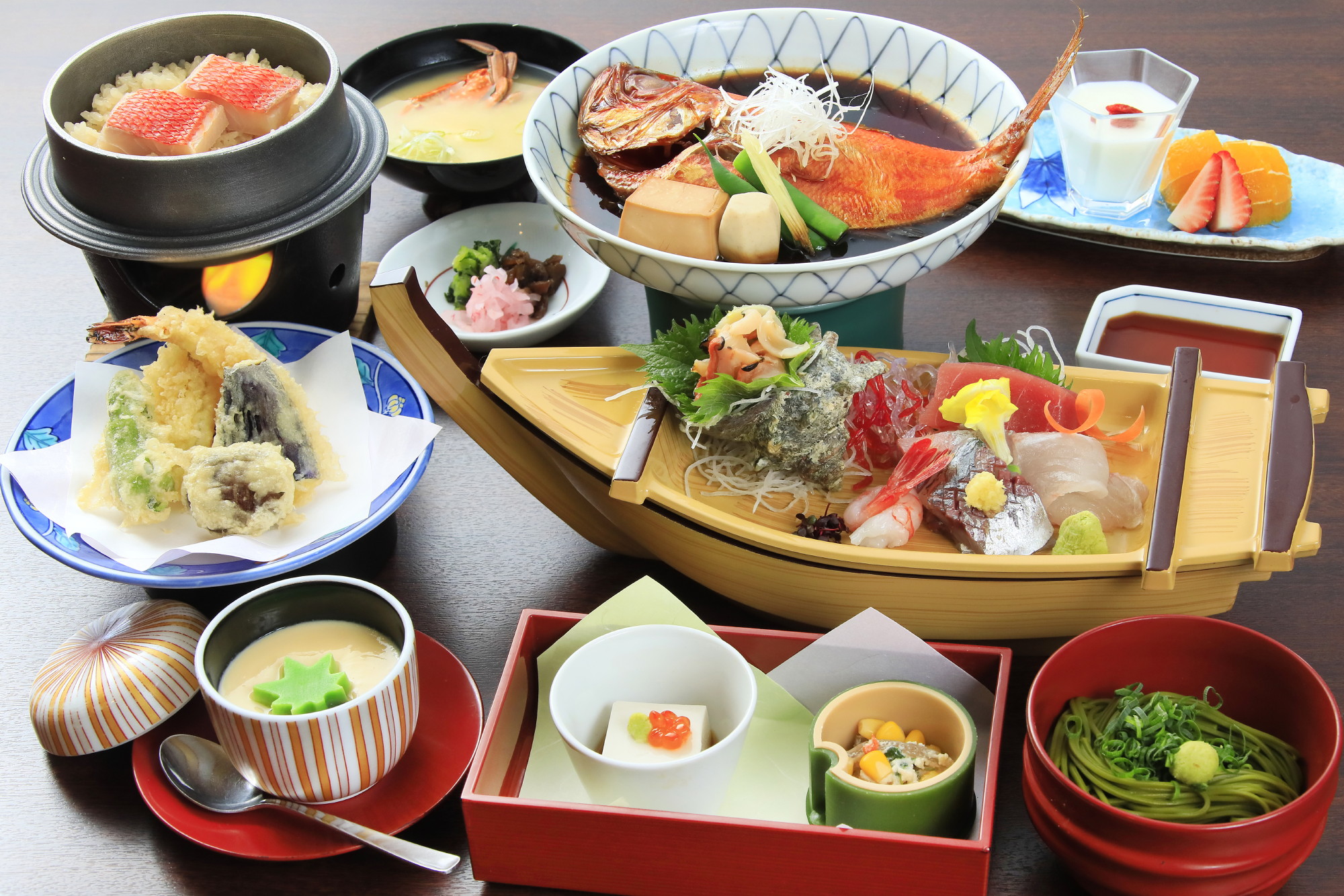 ＜グレードアッププラン　夕食一例＞魚料理『小金目姿煮』
