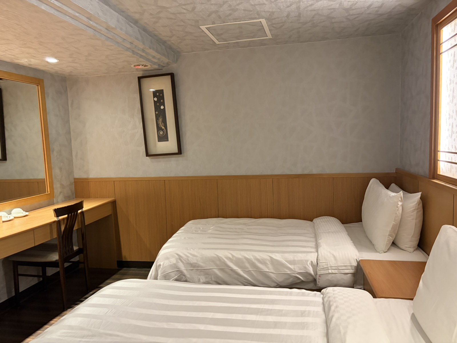 スタンダードツインルーム(窓無し)