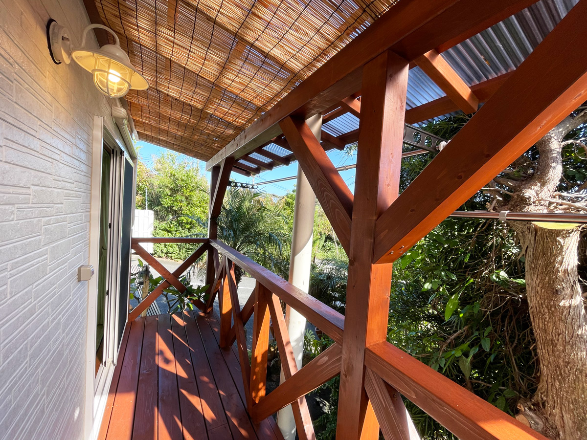 【すいめい】ベランダ、洗濯干し場