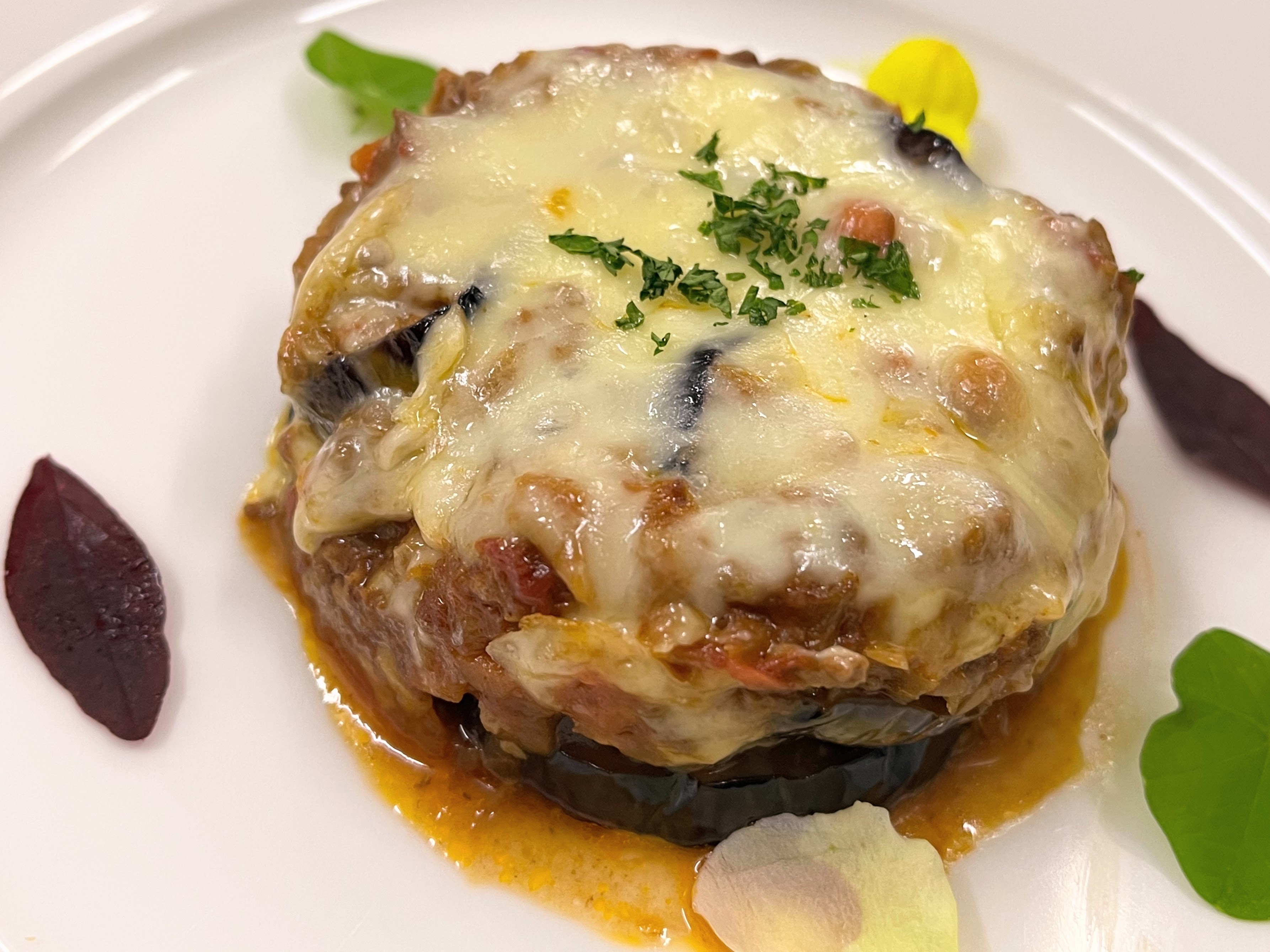 前菜：茄子のグラタン