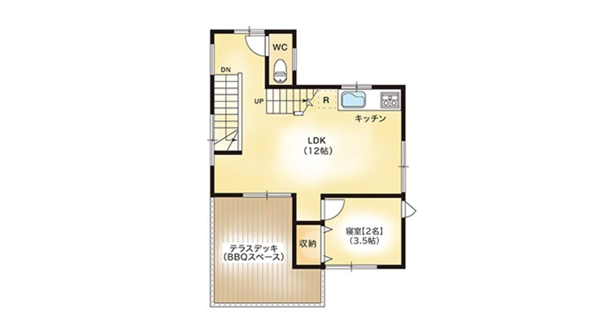 ・間取り図　テラス3　2階