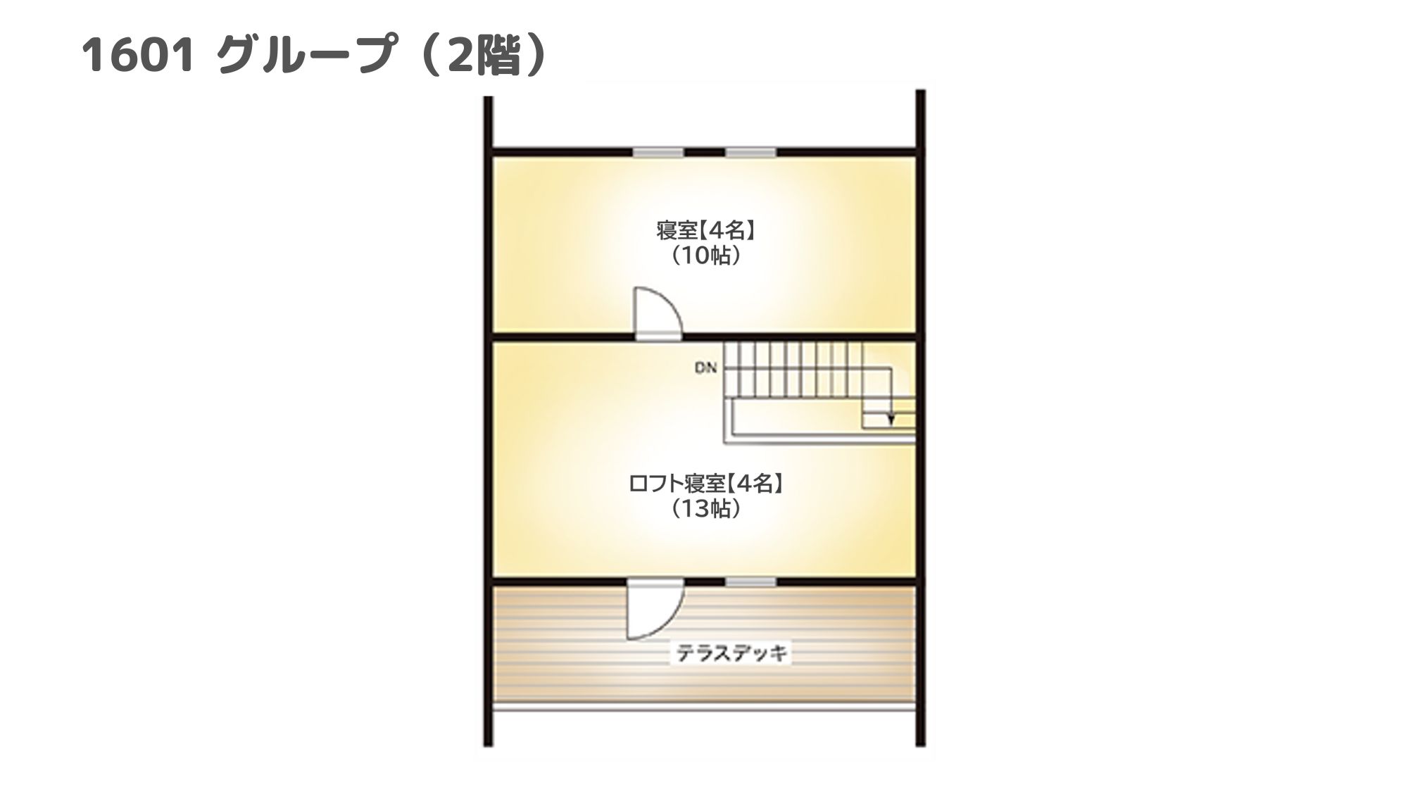 【間取りイメージ】1601：グループ（2階）