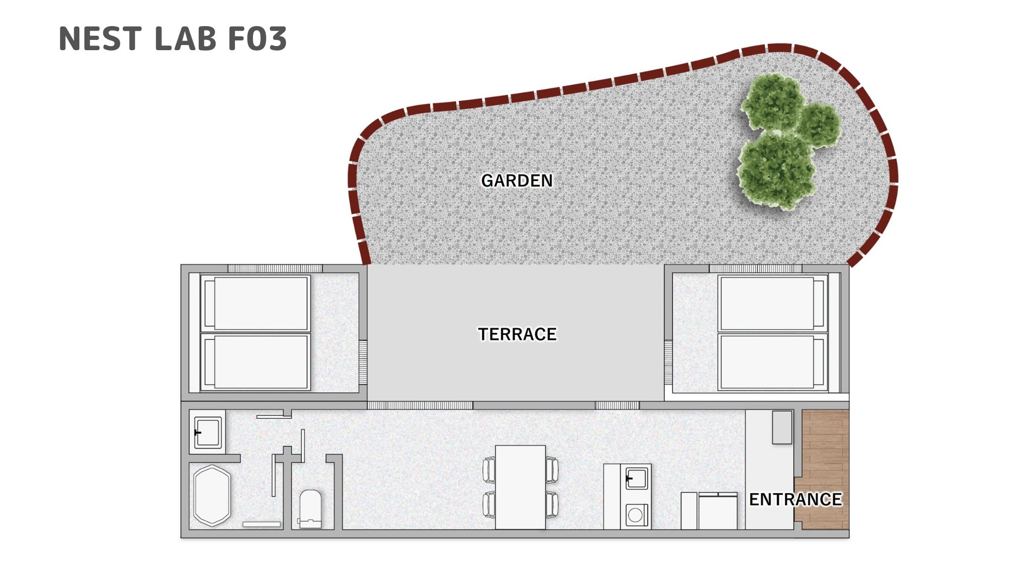 【間取りイメージ】NEST LAB：F03