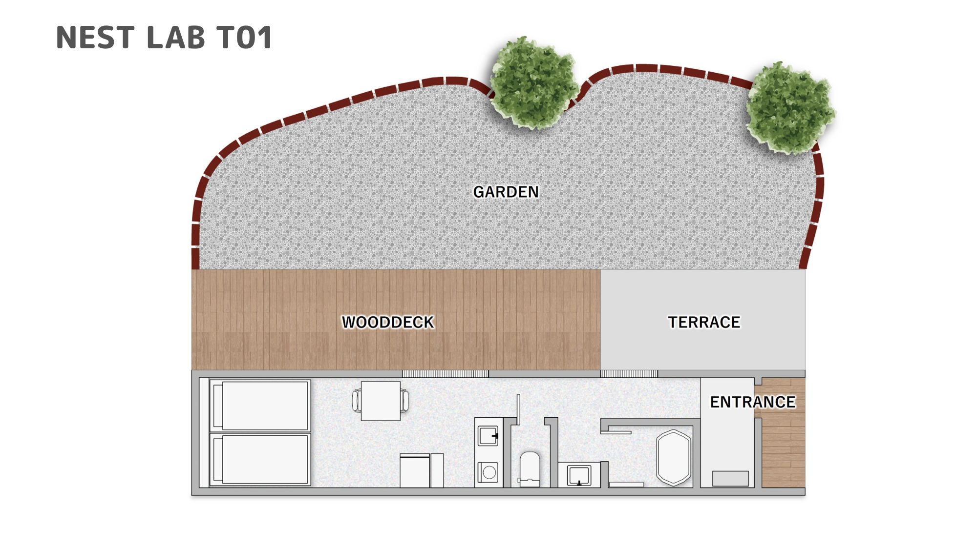 【間取りイメージ】NEST LAB：T01