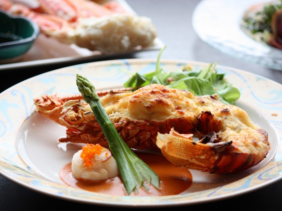 カジュアルフレンチ魚コース・伊勢エビのテルミドール