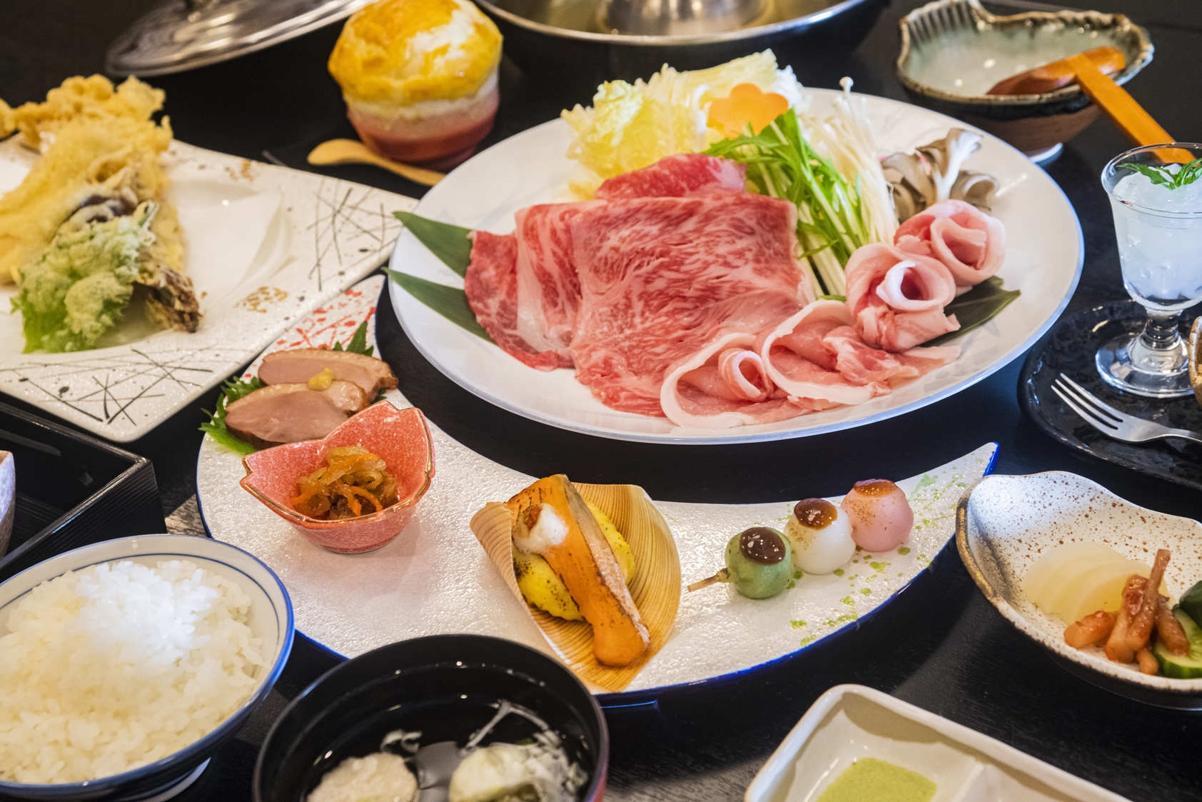 【極み・グレードアップ】上州二大銘柄肉を堪能♪和牛・牛・麦豚バラ＆ロースの贅沢食べ比べ