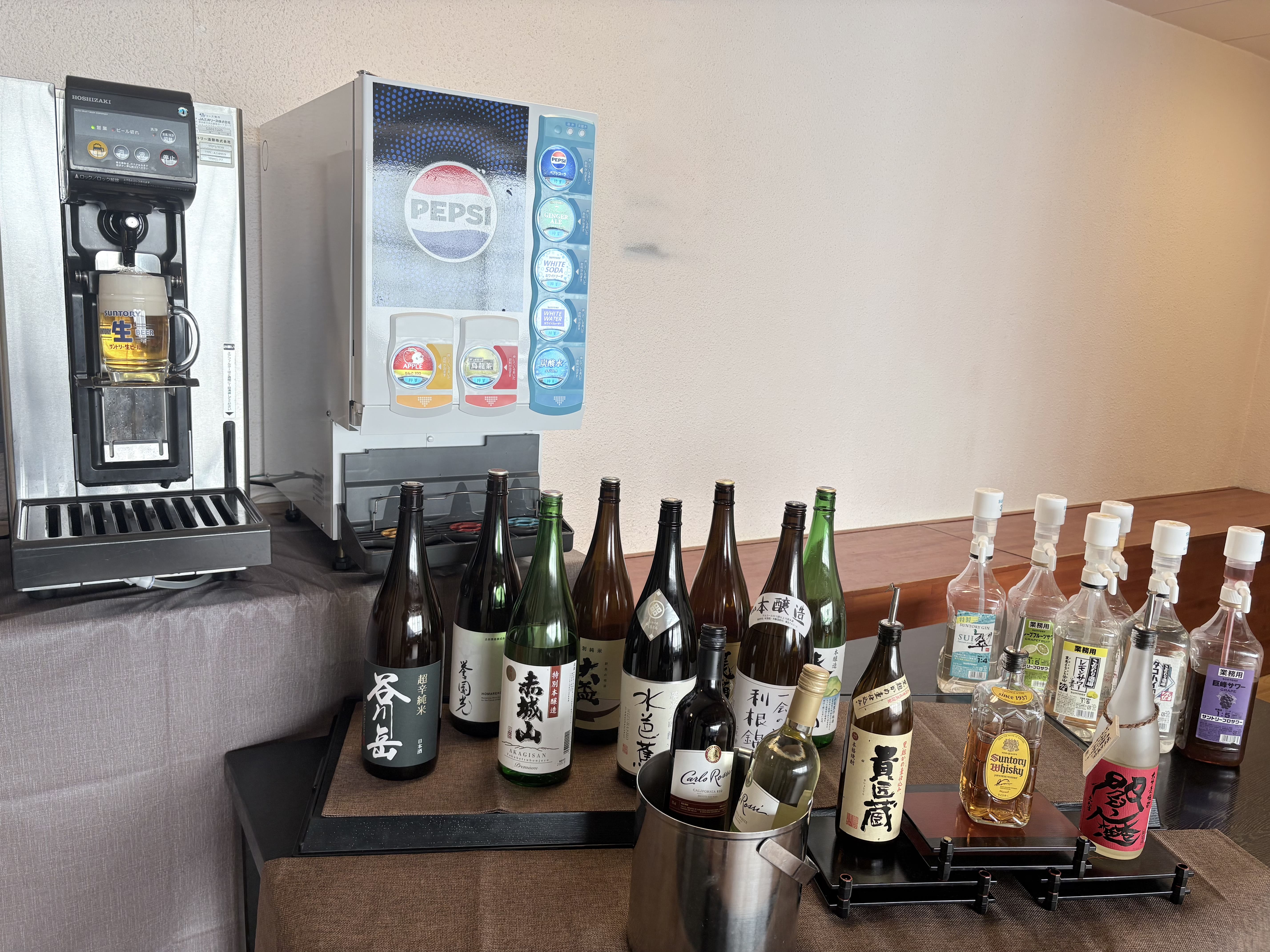 【オールインクルーシブ】お食事とともに、さまざまなお酒をご用意。