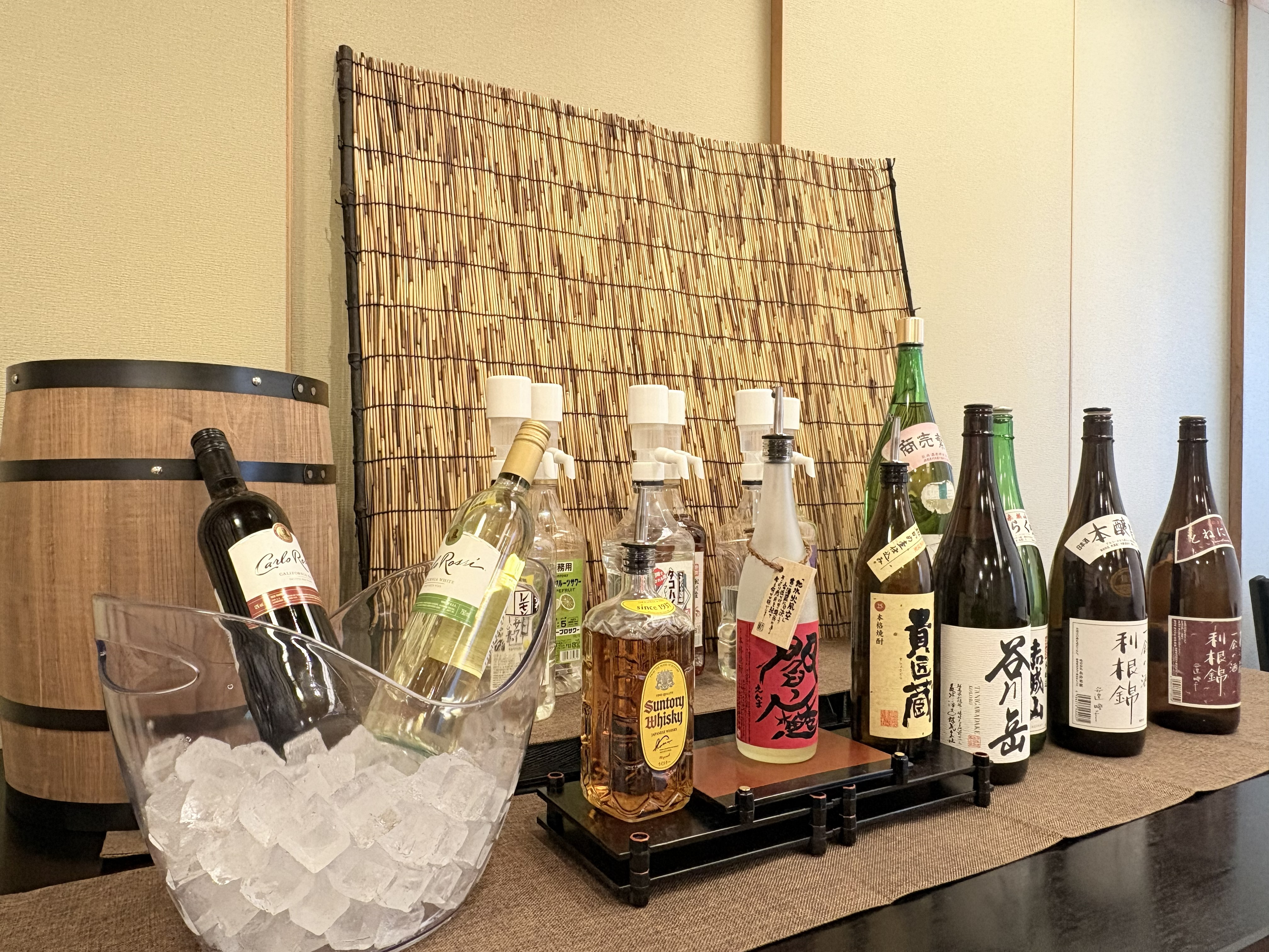 【オールインクルーシブ】お料理に合わせて楽しめる、多彩なお酒をご用意しております。