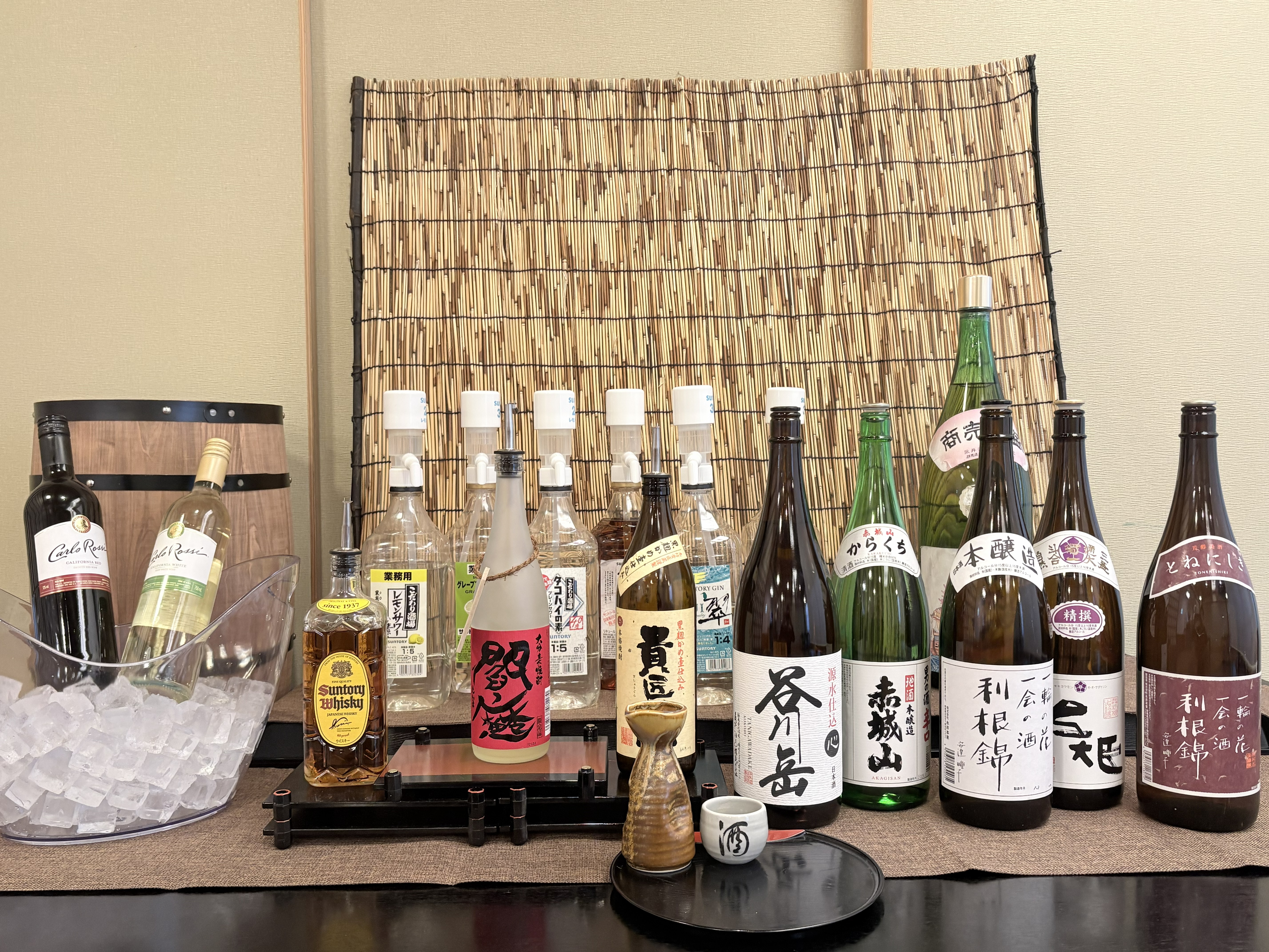 【オールインクルーシブ】お料理に合わせて楽しめる、多彩なお酒をご用意しております。