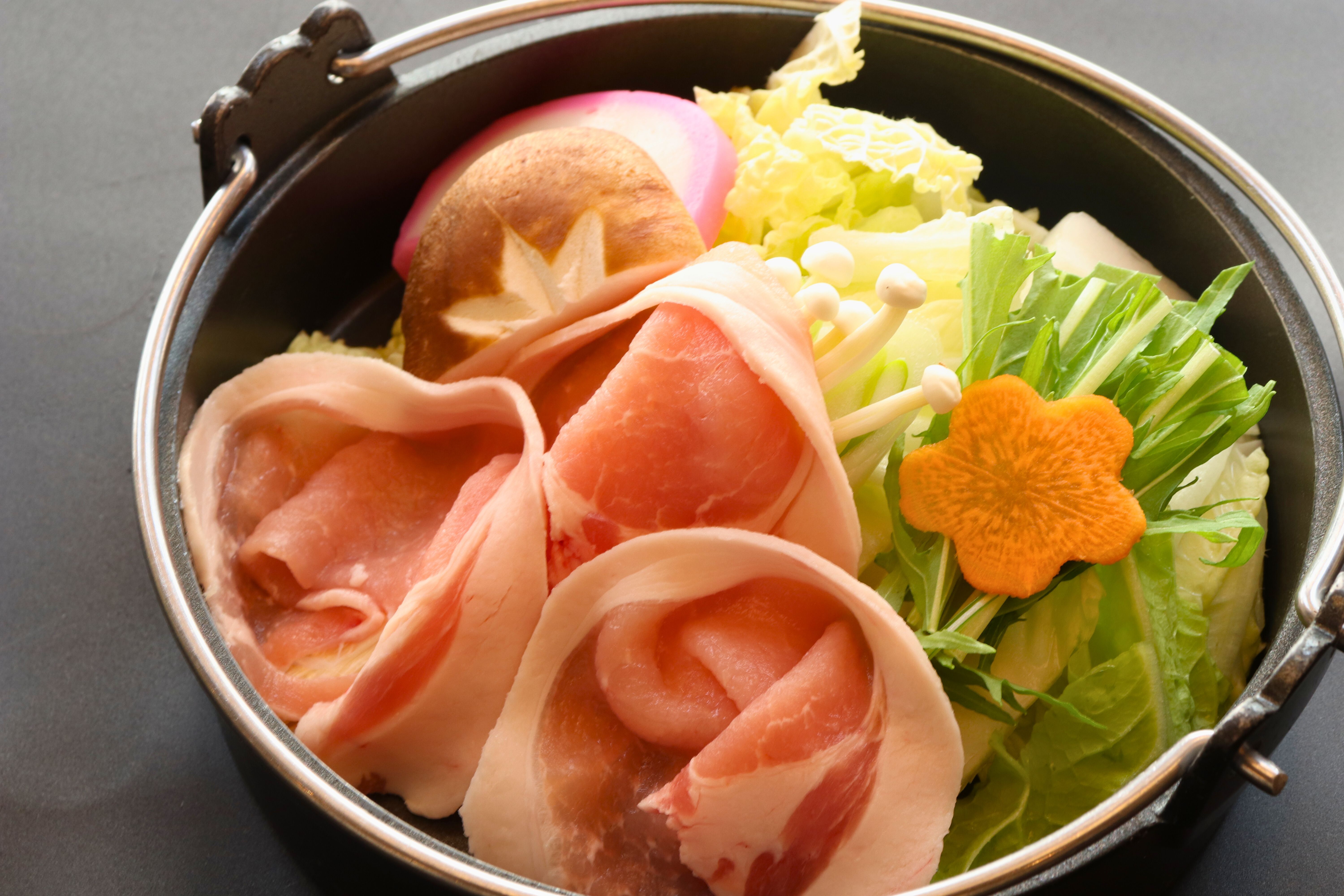 上州麦豚のすき焼き