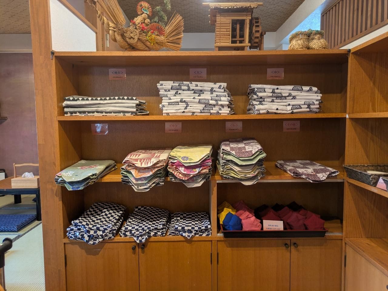 アメニティーバーでは、お好みのアメニティをお選びいただけます。