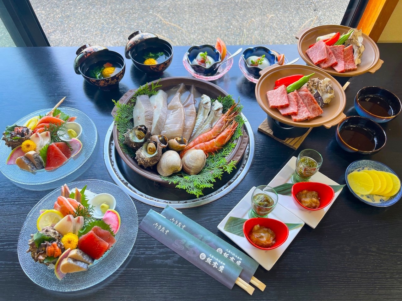 【期間限定】潮香陶板焼コースプラン【海鮮陶板×京都牛陶板・朝食付】