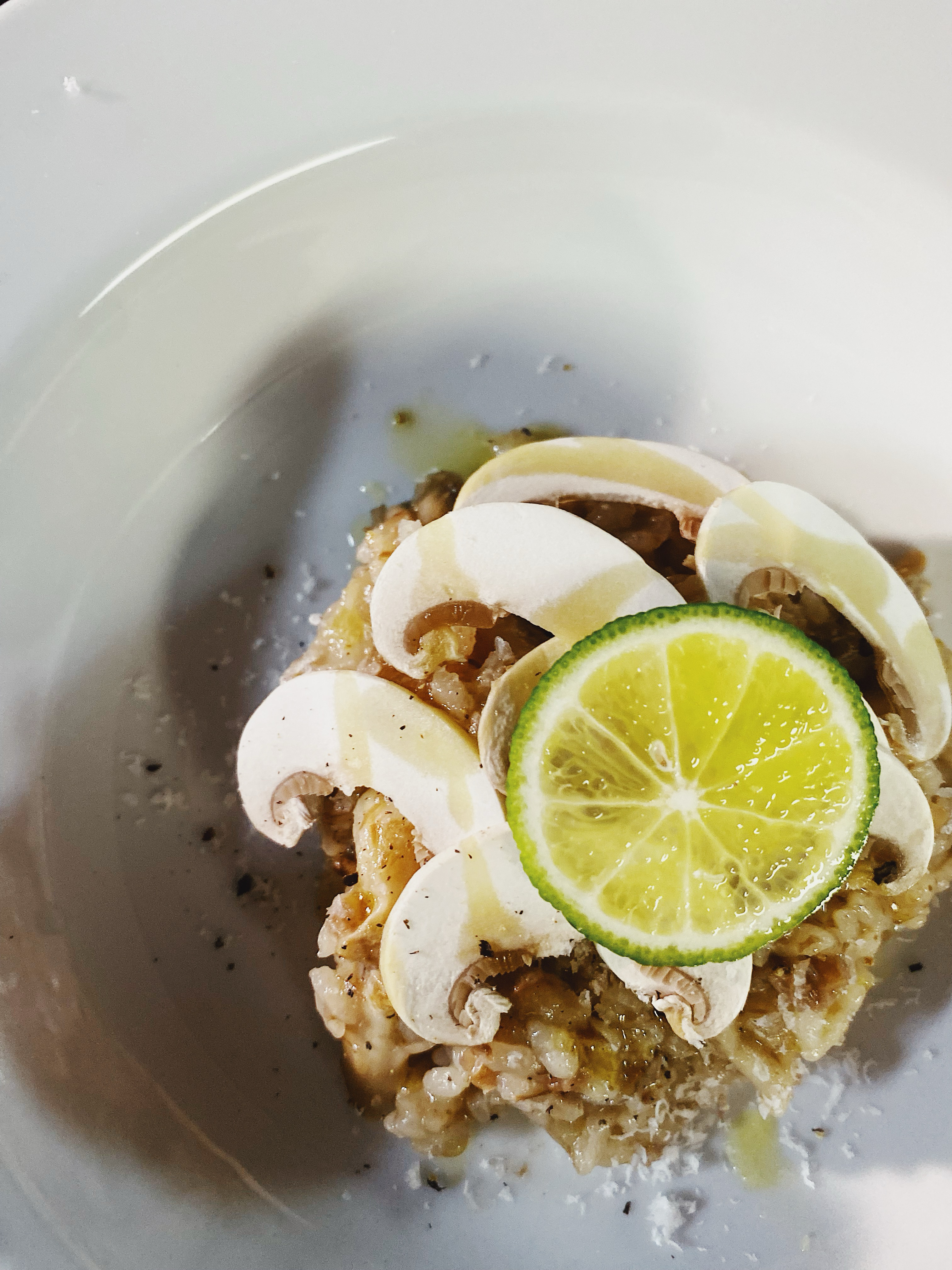 但馬玄の牛すじと色々きのこのリゾット