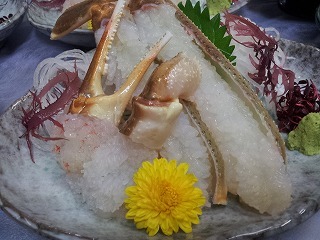 蟹刺し