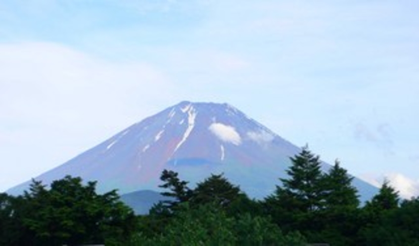 部屋から見た富士山