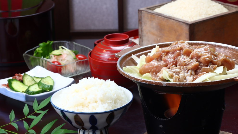 【最安6，600円】味と源泉かけ流し温泉 の旅　-大衆食堂の味-鶏ちゃんリーズナブル定食